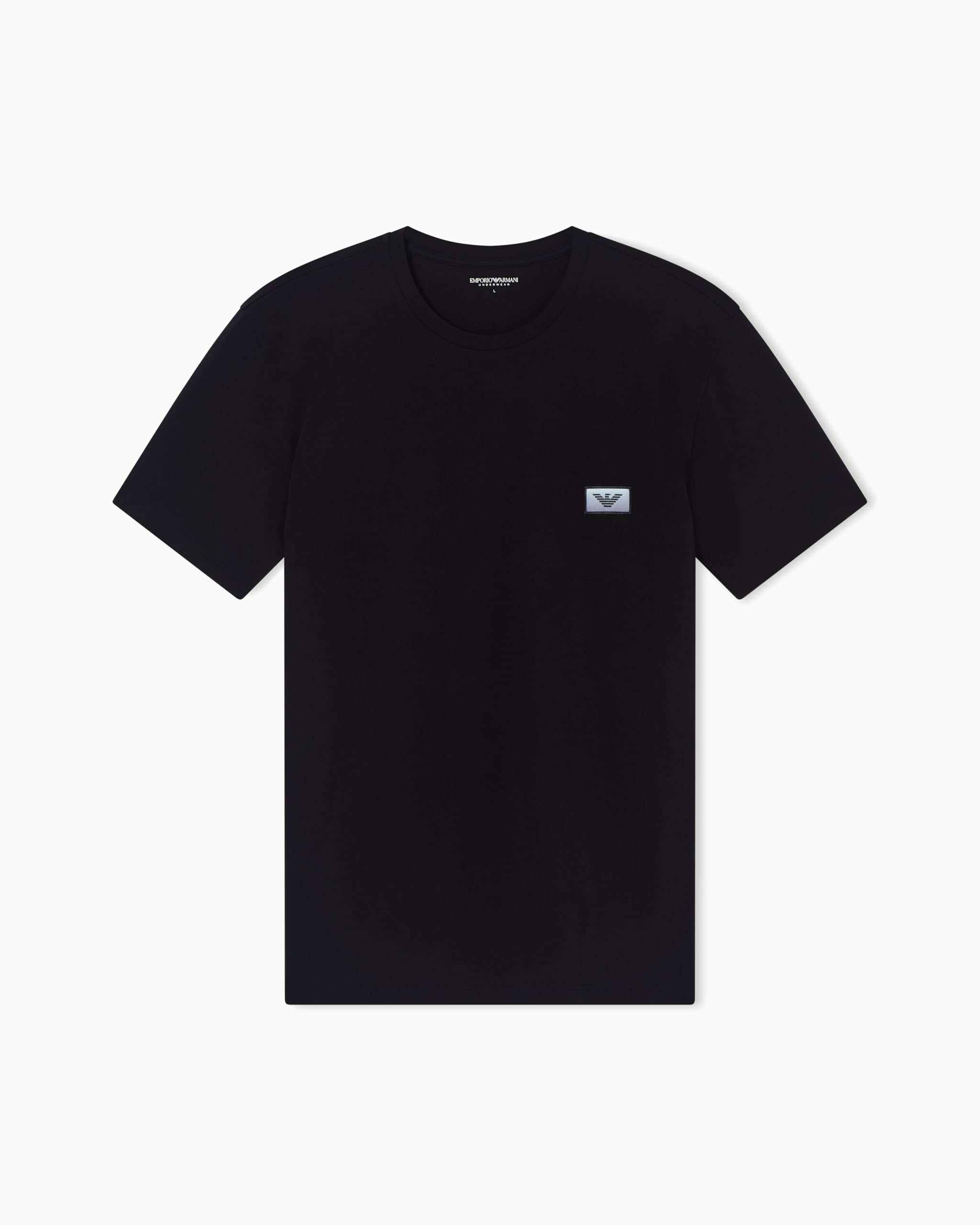 Emporio Armani Herren Crew Neck T-Shirt, Schwarz, L