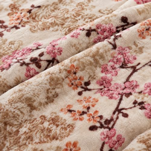 Image of ABRAZO Printed Mink Blanket, Super Soft Summer & Winter Blanket for Single & Double Bed, Warm Cozy Soft Bedding, Comforter /Dohar /Quilt (Chocolate, Single Bed, 2000 Gram)