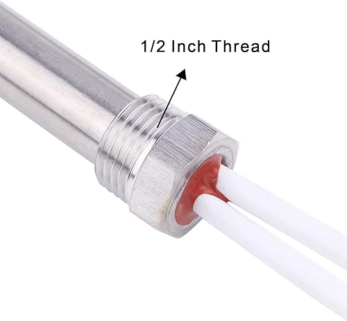 Miniatura 2 de DERNORD Reemplazo caliente del elemento de calefacción de Rod del calentador 12V 100W del cartucho de inmersión rosca 12 pulgada