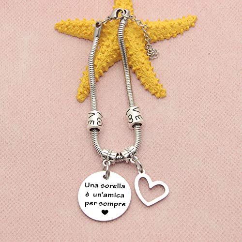 Bracciale Sorella Donna Ragazza Regalo