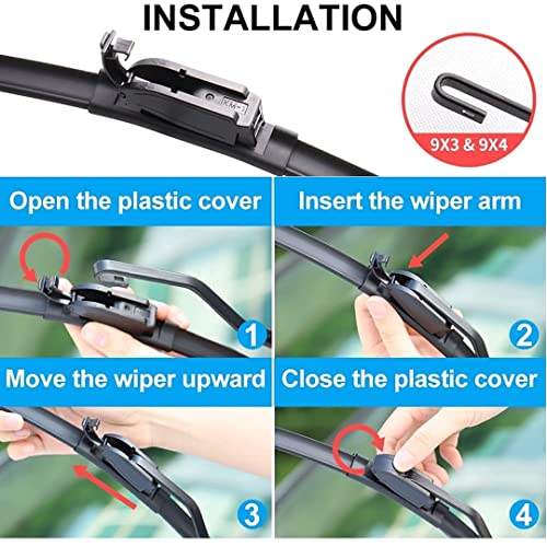Image of Auto Hub Car Wiper Blade Compatibility with TATA Indica Vista (Model : 2008-2016) Windshield Size D-24,P-16