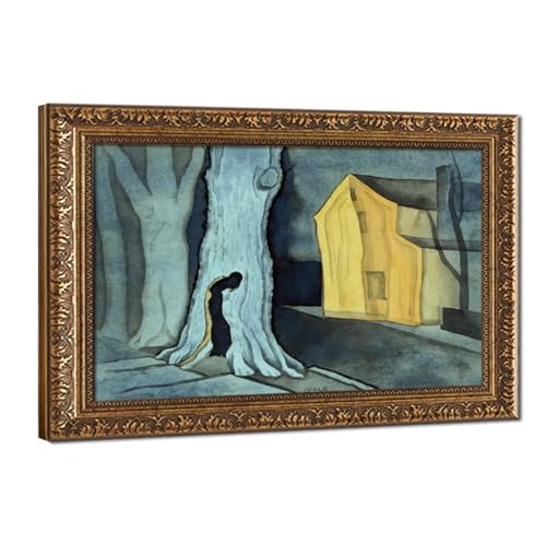 Toile Old Age par Oscar Bluemner tableau de qualité supérieure avec cadre à suspendre