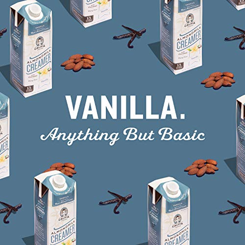 Califia Farms - Vanilla Almond Milk Coffee Creamer With Coconut Cream, 32 Oz (Pack Of 6) | Non Dairy | Plant Based & Oat Milk, Unsweetened Barista Blend, 32 Oz (Pack Of 6) | Shelf Stable #TOP2