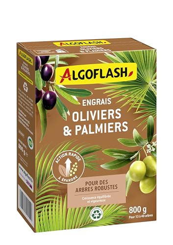 Algoflash Engrais Oliviers, Palmiers, Action rapide - 800 g