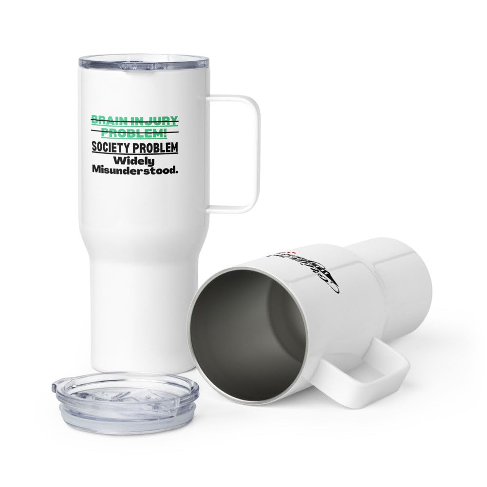 Lesion cerebral taza de viaje TBI orgullo concienciacion regalo idea