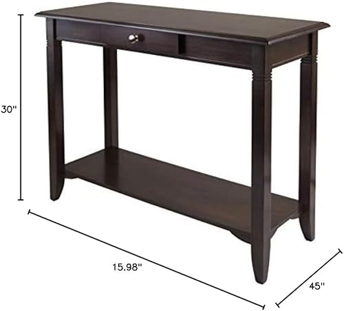 Miniatura 2 de Winsome 40445 Madera Xola Mesa Ocasional, Capuchino Producto en Pulgadas (L x An x Al) 45,0 x 15,98 x 30,0 & Nolan Mesa Ocasional, Cappuccino