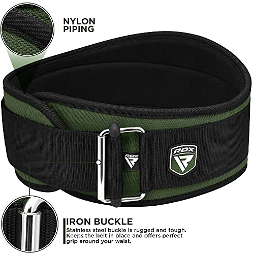 Rdx Weight Lifting Belt Auto Lock, 6.5” Padded Back Support, Men Women Gym Fitness Strength Training, Bodybuilding Powerlifting Weightlifting Workout, Deadlift Squat, Pro Exercise Equipment #TOP4