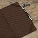 TORRO Regular Golf Scorecard Holder – Genuine Leather Golf Score Card Wallet with Card Slot and Pencil Loop (Dark Brown)