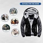 LBL Leading the Better Life Men's Pullover Winter Jackets Hooed Fleece Hoodies Sweatshirt Wool Warm Thick Coats