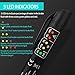 eOUTIL Brake Fluid Tester Pen, Hydraulic Fluid Liquid Oil Moisture Analyzer with 5 LED Indicators, Auto Brake Diagnostic Testing Tool for DOT3 DOT4 Brake Fluid