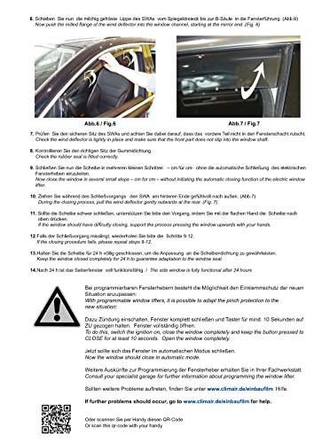 Vordere Windabweiser (1 Set) für die Fahrer und Beifahrerseite-CLS0033673D passend für Renault Grand Scenic Profi Renault Scenic III TYP JZ, Van, 5-Door, BJ. 2009-