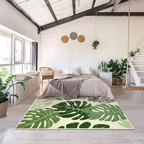 Tapete Lukinbox Leaf Indoor Outdoor 5x7 Verde Lavable miniatura 6