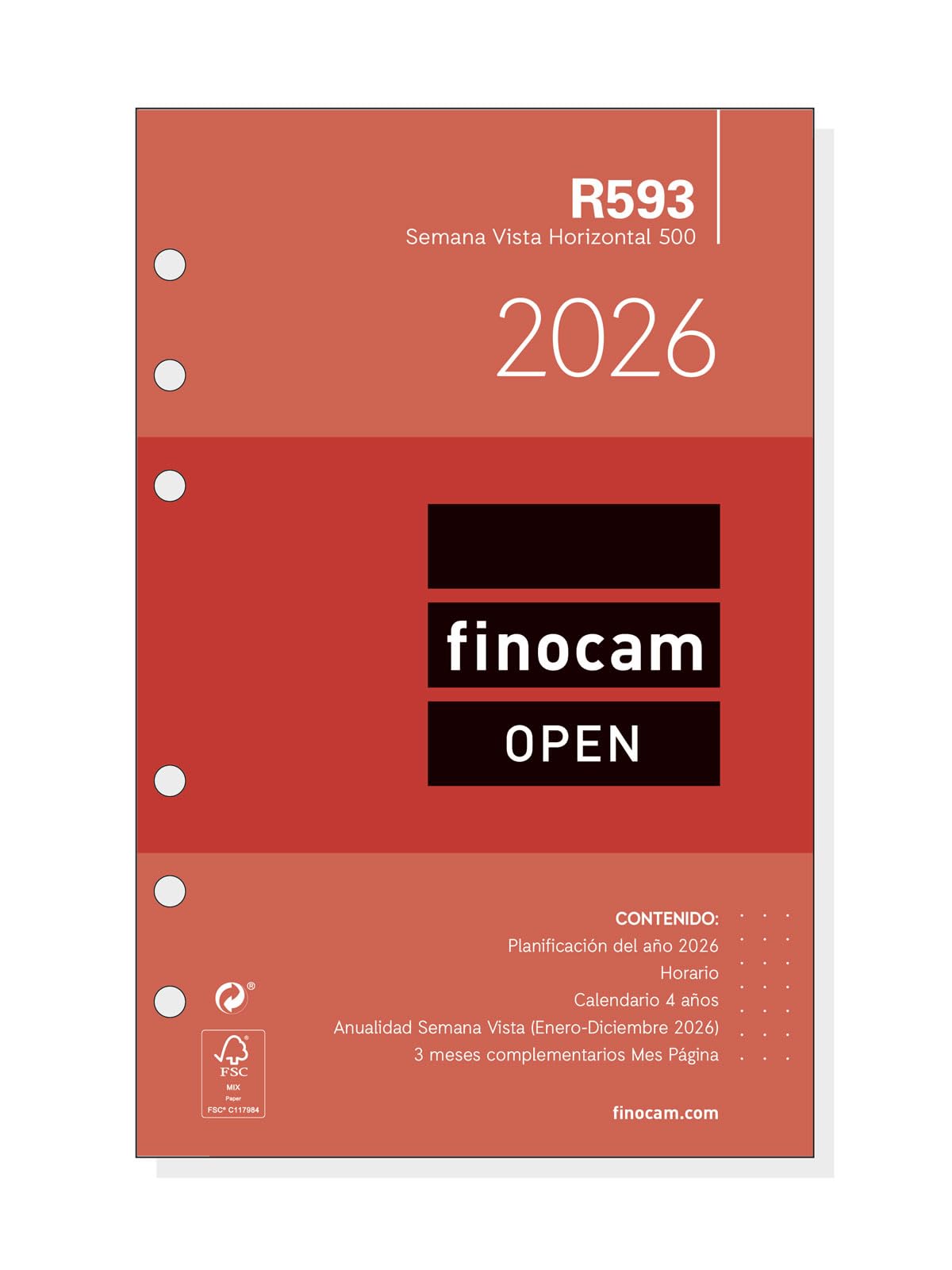 Finocam - Annual Open 2026 Weekly Vertical View January 2026 - December 2026 (12 months) Spanish