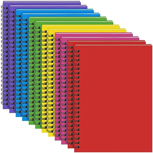 Image of Yahenda Spiral Notebook College Ruled Journals Notebooks Lined 8.3 x 5.5 Inch Note Books Bulk A5 Writing Notebooks Thick Paper Notebook for Office Business School Supplies (Mixed Colors,18 Pcs)