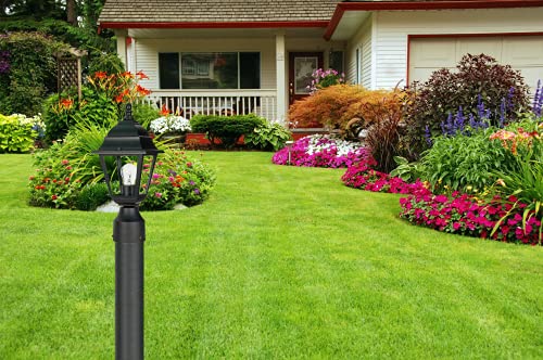 Image of Nuvo 60 /548 14in Outdoor Post Light Lantern for Driveway, Street, Landscape