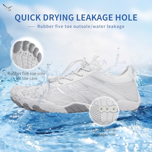 Hiking Footwear Barefoot Shoes for Women Men - Quick Dry Wide Toe Box Beach Swim Athletic Waters Shoes, Non-Slip Lightweight Hike Shoes，Healthy & Non-Slip Unisex3