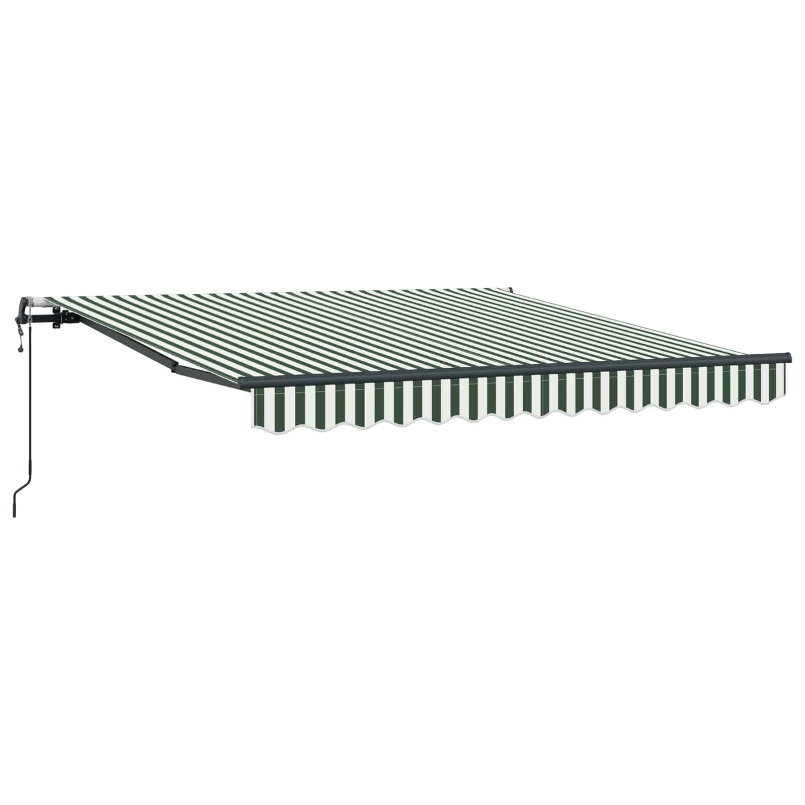 Store manuel et flexible 300x250 pour ombrage de terrasse avec bras articulé