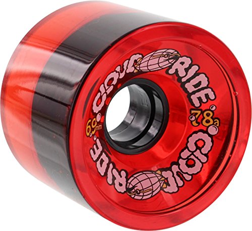 Cloud Ride ruote Cruiser trasparente rosso