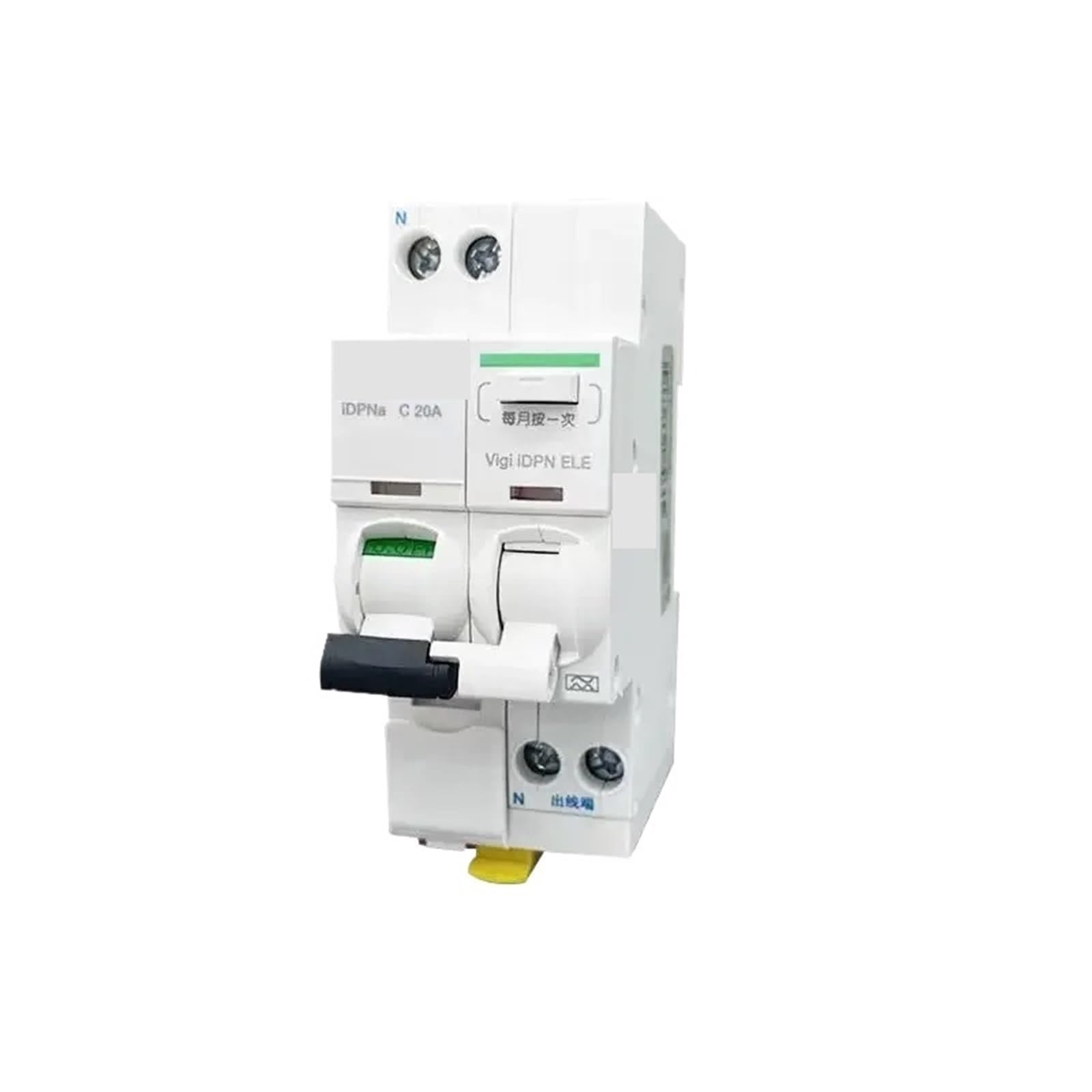 Elektryczny mini wyłącznik 1P+N z zabezpieczeniem przed wyciekiem 30 mA ELE 6A 10A 16A (25A) 1 szt