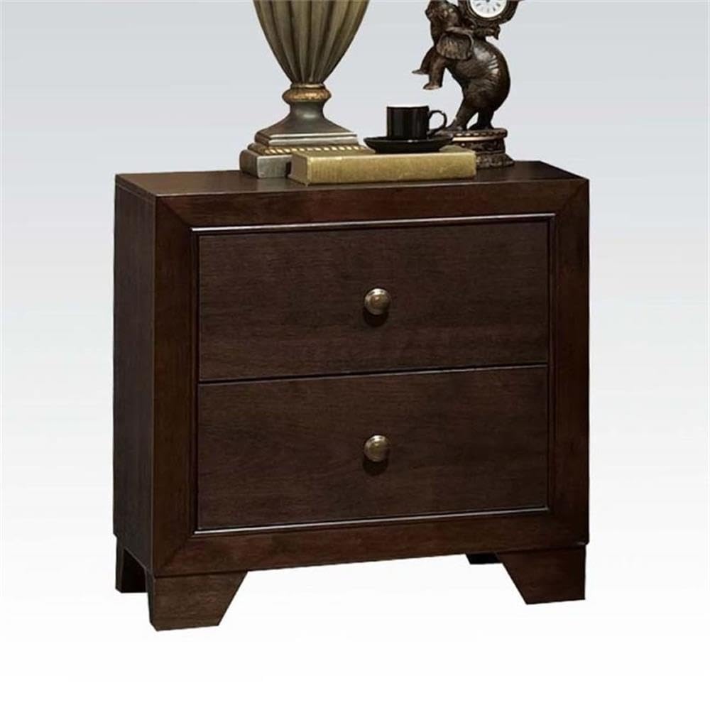 Amazon.com: Acme Furniture Madison Wood Nightstand in Espresso