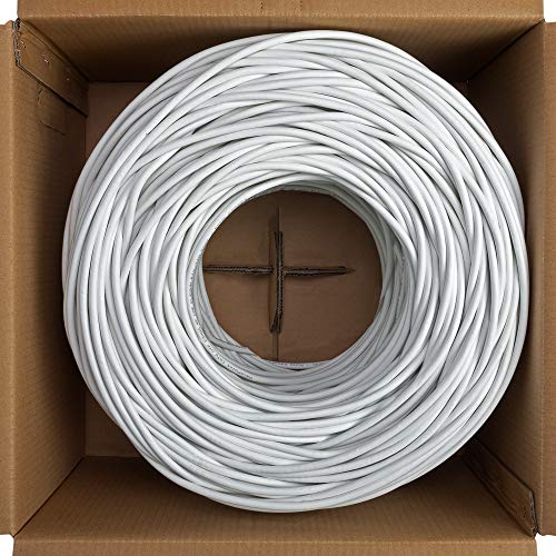 NavePoint Cat6 Plenum Jacket, 1000ft, Blanco, Cable Ethernet Bulk miniatura 3