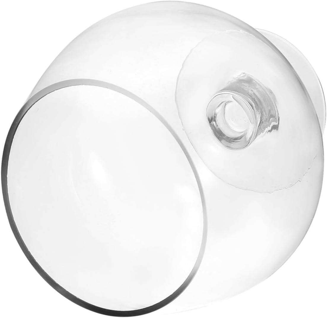 Luxshiny Decorative Glass Fish Bowl Aquarium Betta Tank 5000ml Eco Desktop Fish Tank for Tabletop Aquatic Pets