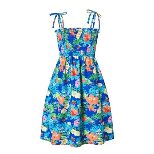 Image of Cromoncent Matching Hawaiian Outfits for Family, Dad and Son Matching Luau Beach Tropical Shirts Mommy Daughter Tropical Sets