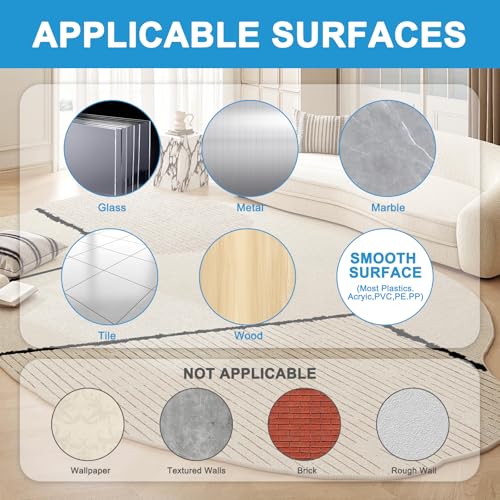 Image of 20 PCS Hook and Loop Patches, 3.93x3.93 Inch Hook and Loop Strips with Adhesiv, Non Slip Rug Pads Gripper, Washable Dual-Sided Adhesive Pads for Home School Office and Classroom Use (Black)