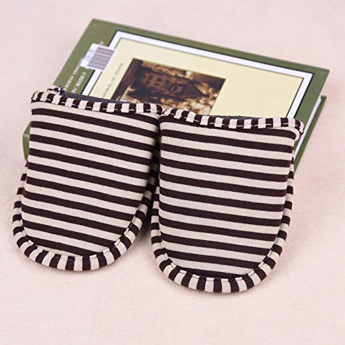 House Slippers, Travel Portable Foldable Reusable Indoor Soft Cotton Anti Slip Slippers for Home Hotel Indoor Slippers2