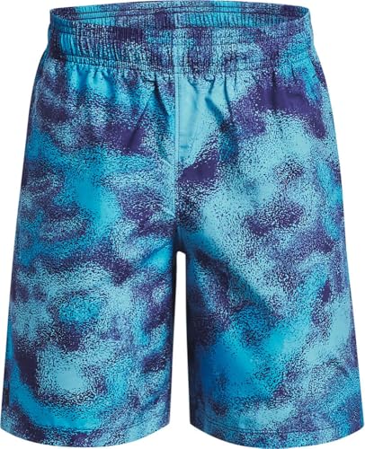 Under Armour Woven Boys Printed Shorts Large Azul