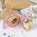 jijAcraft Raffia Ribbon,262 Feet Colored Raffia Paper Ribbon,6 Colored Raffia Paper Twine String Ribbon for Gift Wrapping,Craft,DIY Decoration (Pink)