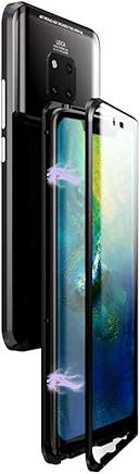 KumWum Huawei Mate 20 Pro Funda Transparente Frente y Posterior de Vidrio Templado Magn?tica Adsorci?n 360 Grados Protecci?n de Marco Met?lica Parachoques Case para Mate20 Pro (Negro) KumWum Huawei Mate 20 Pro Funda Transparente Frente y Posterior de Vidrio Templado Magn?tica Adsorci?n 360 Grados Protecci?n de Marco Met?lica Parachoques Case para Mate20 Pro (Negro)