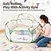 STARBOLO Kids Ball Pit Play Pool Play Tent, Toy Ball Play Pool Foldable Play Tent for Kids Girls Boys Pets Indoor and Outdoor, Balls Not Included (Green).