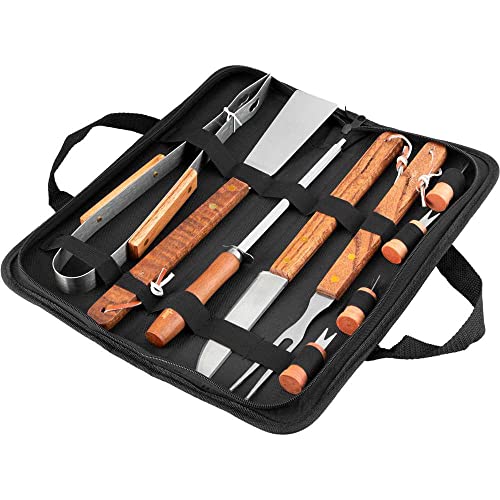 Jogo De Utensílios Para Churrasco, Em Aço Inox, Com 10 Peças, Vonder.