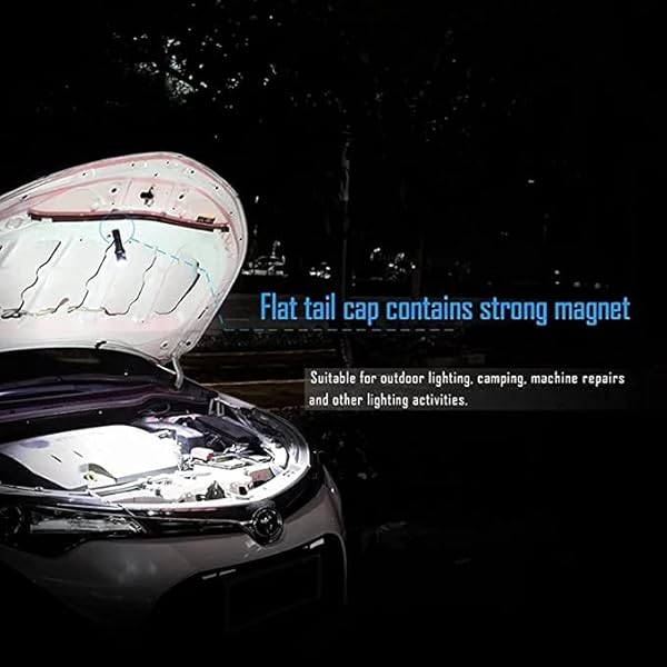 CAFFIA 2000 lumen, fashlight, LED Uppladdningsbar bärbar lykta handlampa, utomhusbelysning vattentät XHP35 HI LED Bländficklampa