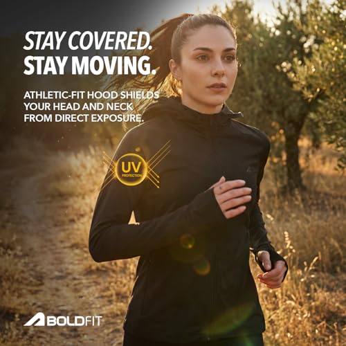 Image of Boldfit Sunscreen Jacket For Women UPF 50+ UV Protection Jacket For Woman For Sun Protection Jackets Stylish Full Sleeve All Weather Wear Jackets