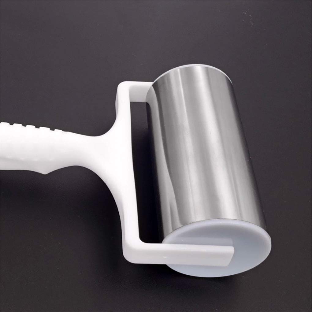 Rodillo de acero inoxidable con mango de plástico, pequeño rodillo para pastelería y masa de pizza, ideal para hornear masa, pizza, pastel, pasteles, pasta y galletas (color al azar) 8