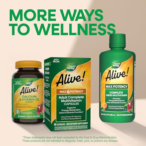 Nature's Way Alive! Max6 Potency Adult Complete Multivitamin, 90 ct - image 8