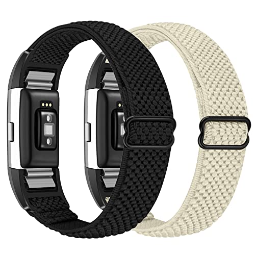 Janpso Elastisches Nylonband, nur kompatibel mit Fitbit Charge 2, Ersatz-Gürtel aus Nylon, elastisch, verstellbar, für Männer und Frauen Janpso Elastisches Nylonband, nur kompatibel mit Fitbit Charge 2, Ersatz-Gürtel aus Nylon, elastisch, verstellbar, für Männer und Frauen