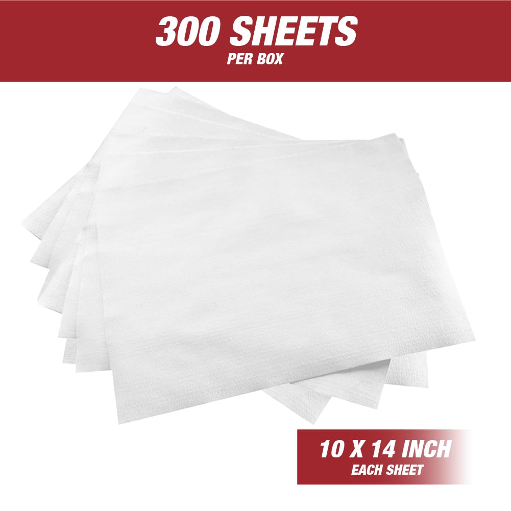 Prep Wipe white Lint Free Cleaning Towels Pack of 300 Sheets, 10