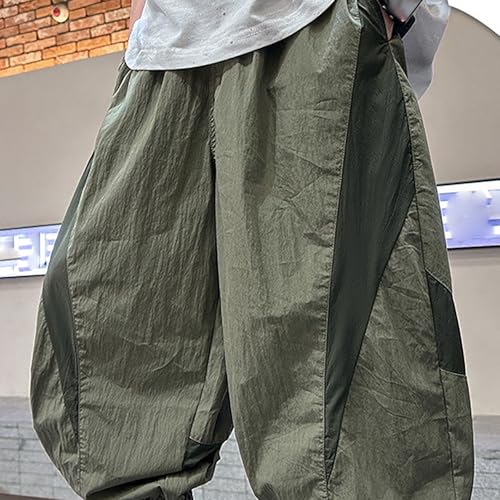 Beessbest Boys Parachute Pants Size 6-16 Casual Loose Sweatpants Elastic Waist Lightweight Hiking Pants with Pockets4