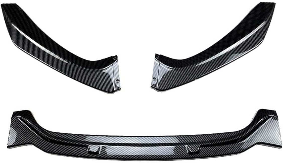 Coche AleróN Delantero Para B-MW 1 Series F20 F21 M-Pack 118i 120i 2015-2019, Labio Parachoque Spoiler Lip Trim Splitter Difusor Kit Cuerpo ProteccióN Accesorios