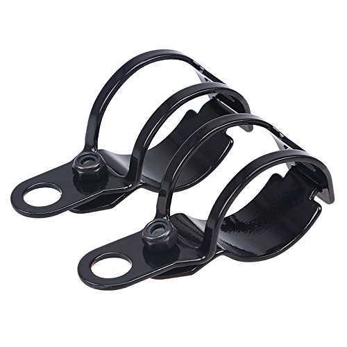 ANAY 2X Noir Universel Moto Clignotants Relocalisation Fourche Pinces Mont Lumière Porte-Support Lampe Support 27mm-31mm