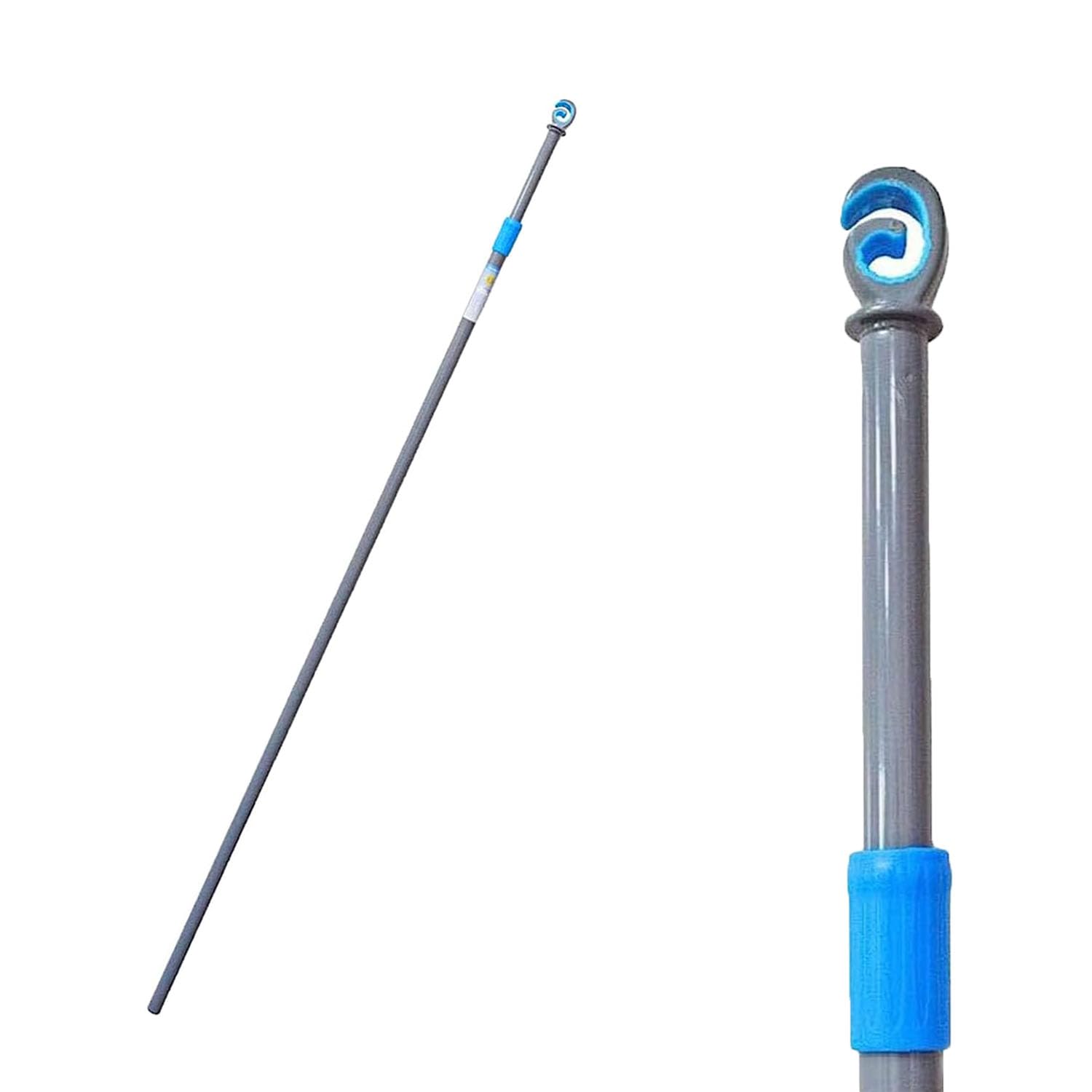 1 X Washing Line Support Pole Heavy Duty Metal Telescopic Clothesline