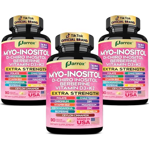 Myo-Inositol Supplement 14-in-1 D-Chiro Inositol & Berberine 3 Pack