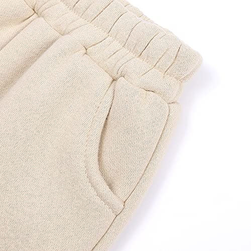 Image of MYGBCPJS Youth 2PCS Jogger Outfits Set Fleece Hooded + Sweatpants Boys Girls Athletic Sweatsuits Pullover Clothes