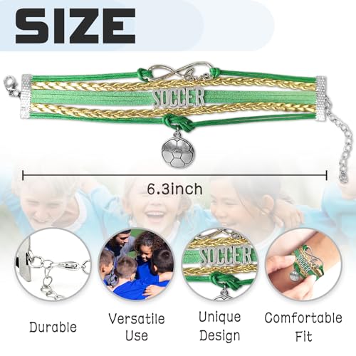 Image of Gymnastics Bracelets for Girls Gifts for Teen Girls,Teams Initial Charm Jewelry,Sport Ballerina Birthday Christmas Gifts