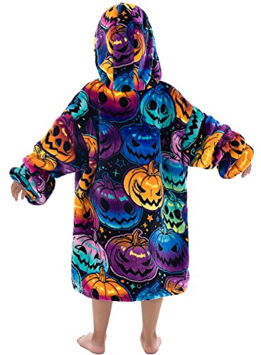 Wearable Blanket Hoodie for Toddlers, Infant 2-6YR Sherpa Blanket Sweatshirt with Pocket, Super Warm Wearable Hoodie Fits 2-6 Years Little Kids Girls Boys - Image 2