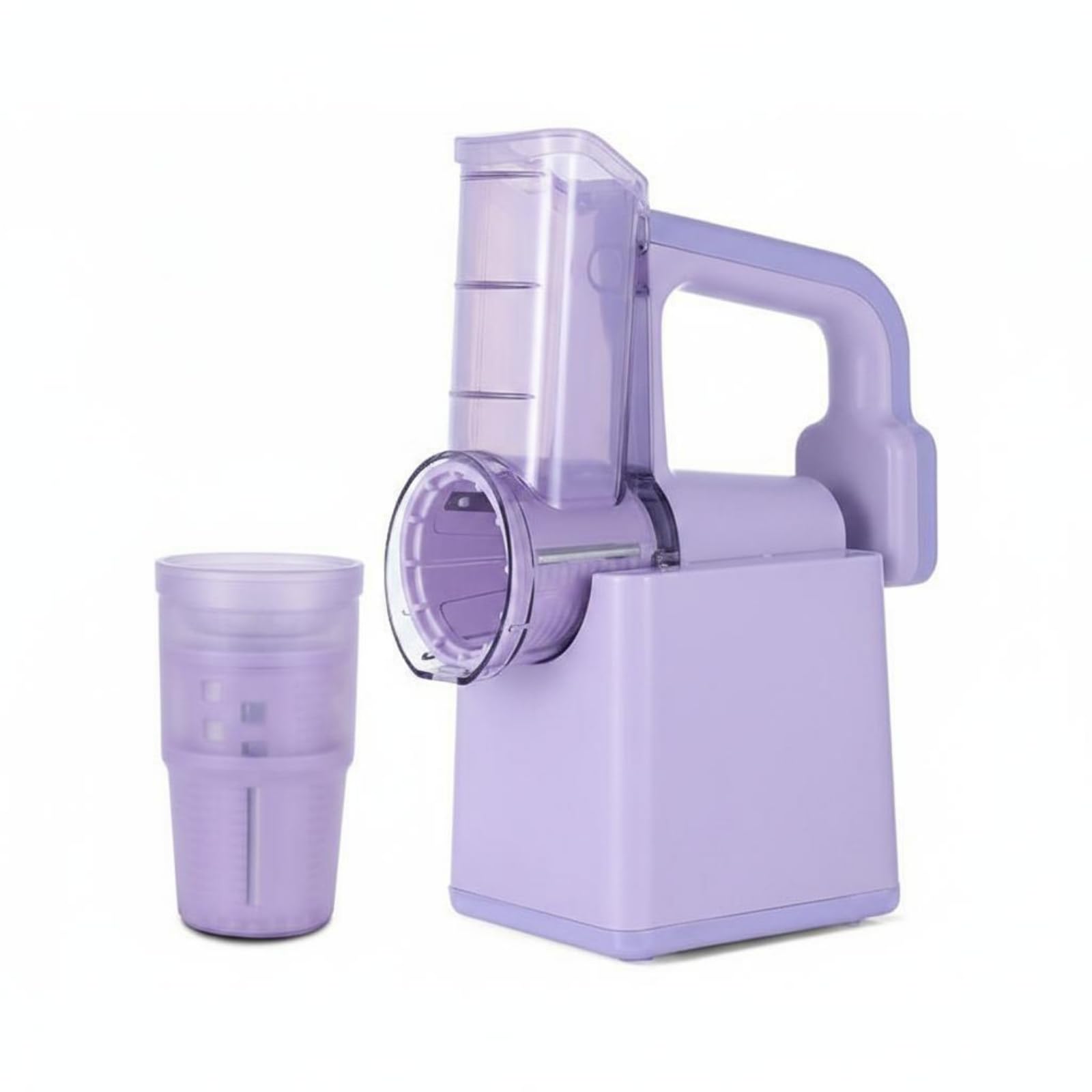 Tagliaverdure a Rullo Elettrico Risparmia Tempo Grattugia Multifunzione Inserti Intercambiabile Tagliaverdure 5 in 1 per Casa, Viola, Viola Sognante