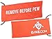 Evike Remove Before Pew Tactical Airsoft Barrel Cover (Color Orange/Large)